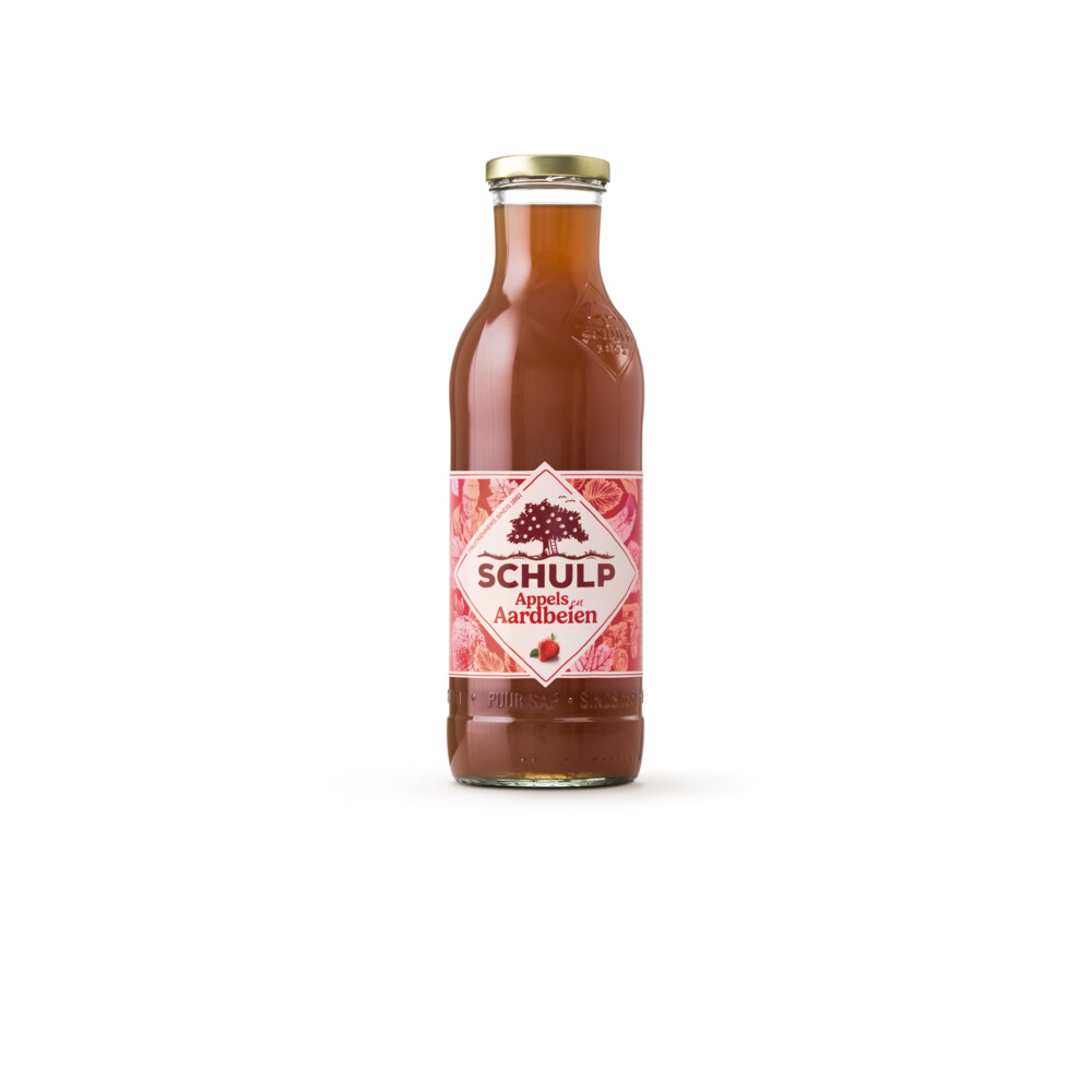 Schulp Appel&Aardbeiensap Ambachtelijk 6 x 0,75 liter