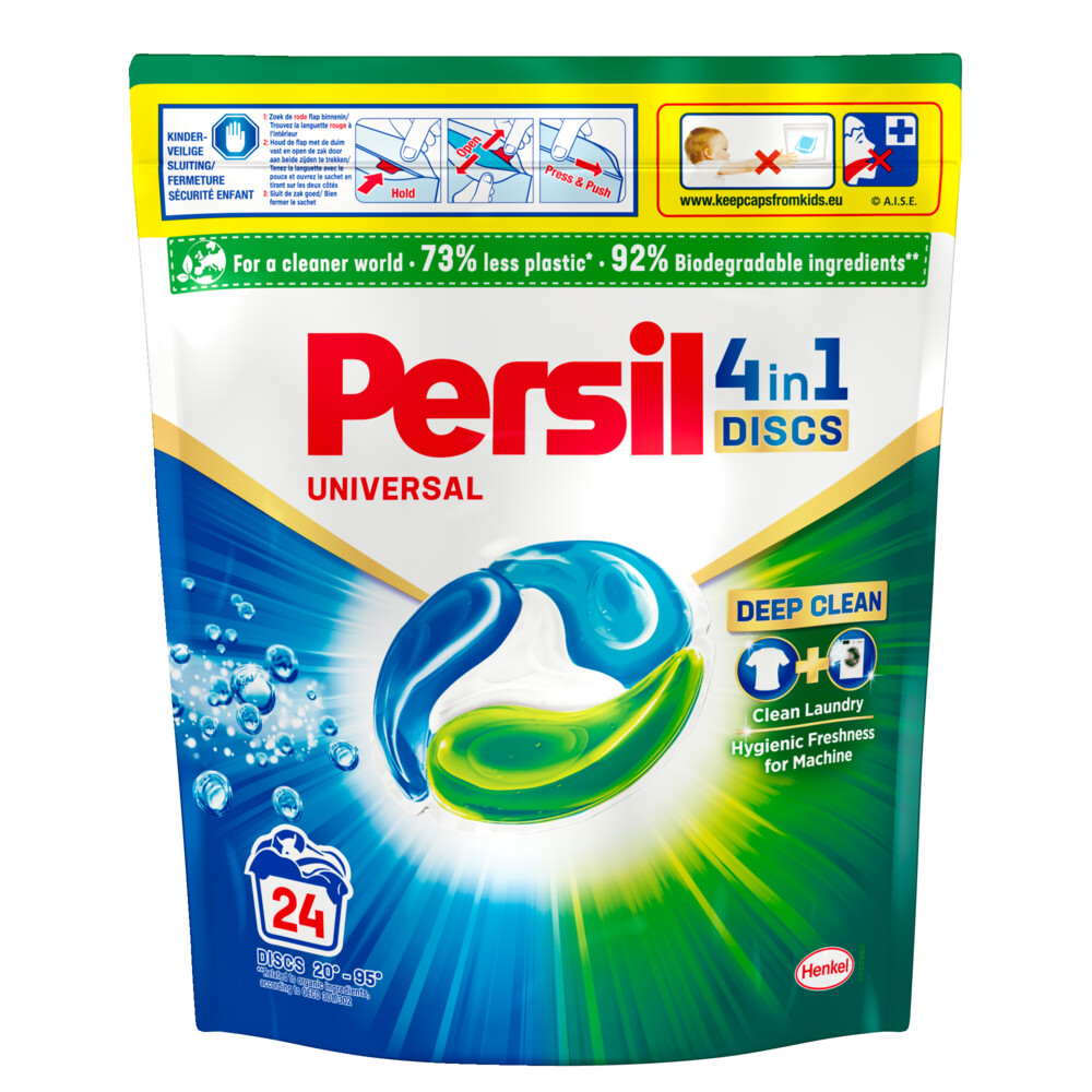 2+2 gratis: Persil Wasmiddel Discs Universeel 24 stuks
