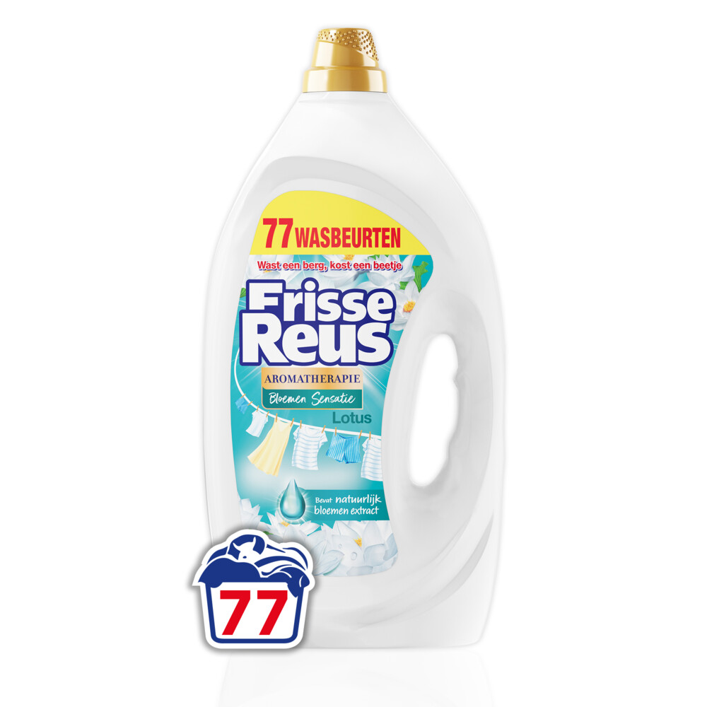 Witte Reus Wasmiddel Frisse Reus Gel Lotus 77 Wasbeurten 3,465 liter