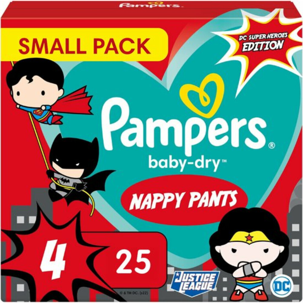 4x Pampers Baby Dry Luiers Maat 4 (9-14 kg) 25 stuks aanbieding