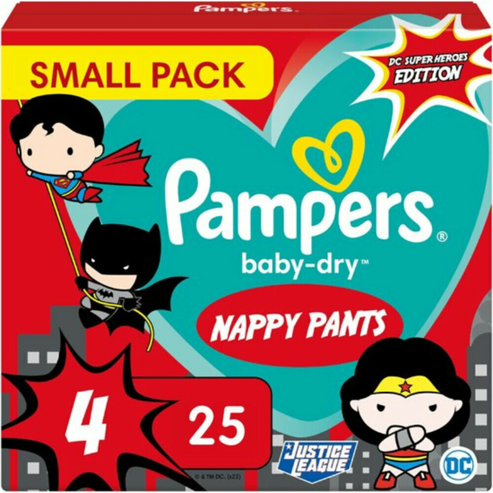 4x Pampers Baby Dry Luiers Maat 4 (9-14 kg) 25 stuks