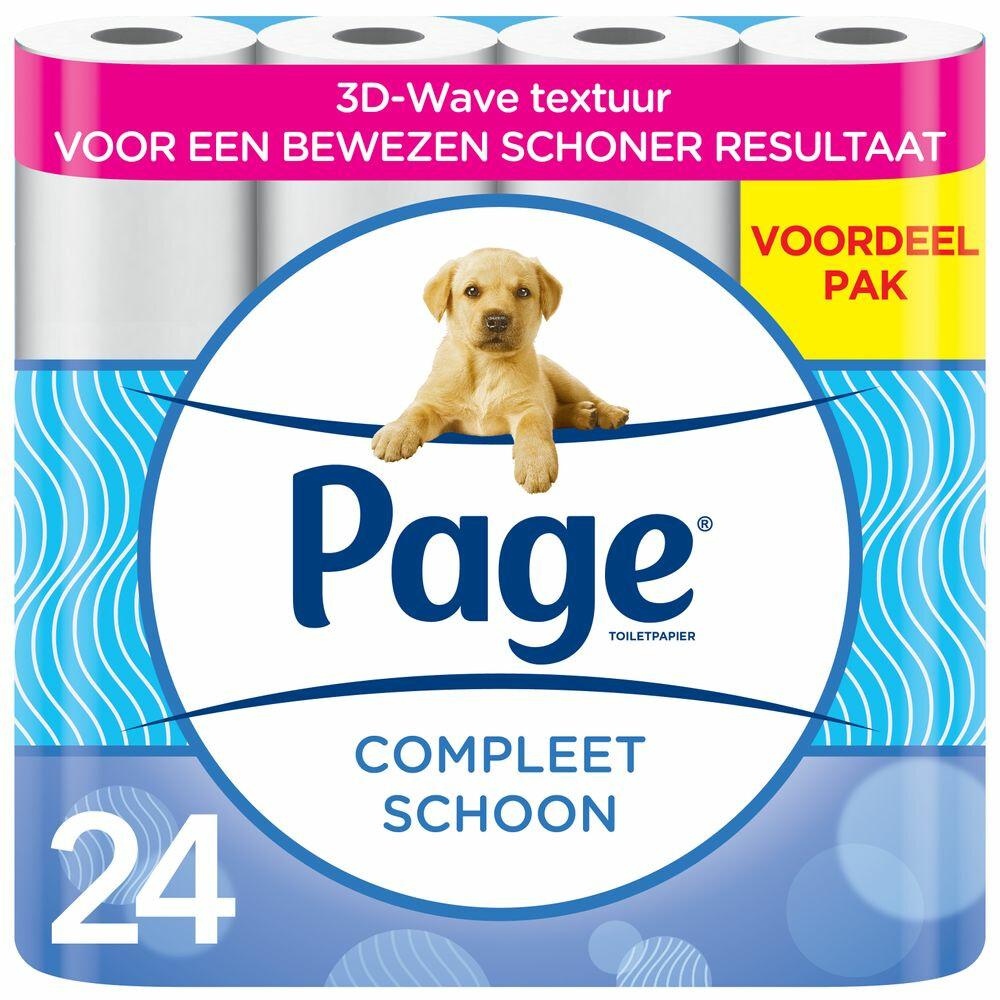 Page Toiletpapier Compleet Schoon 2-laags met een vleugje katoen 24 stuks