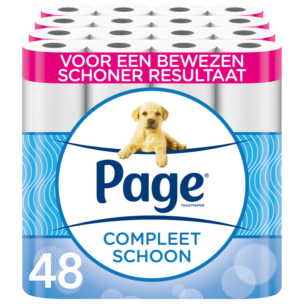 2x Page Toiletpapier Compleet Schoon 2-laags met een vleugje katoen 24 stuks