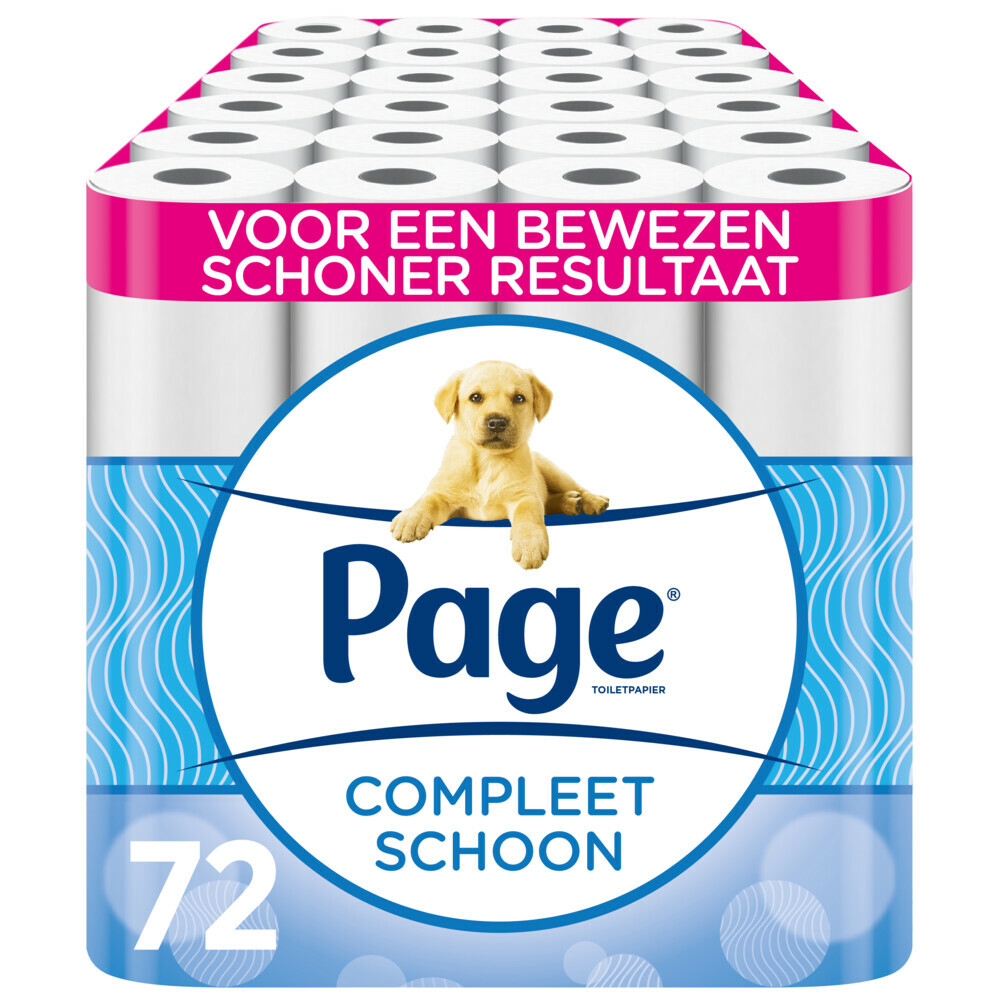 3x Page Toiletpapier Compleet Schoon 2-laags met een vleugje katoen 24 stuks