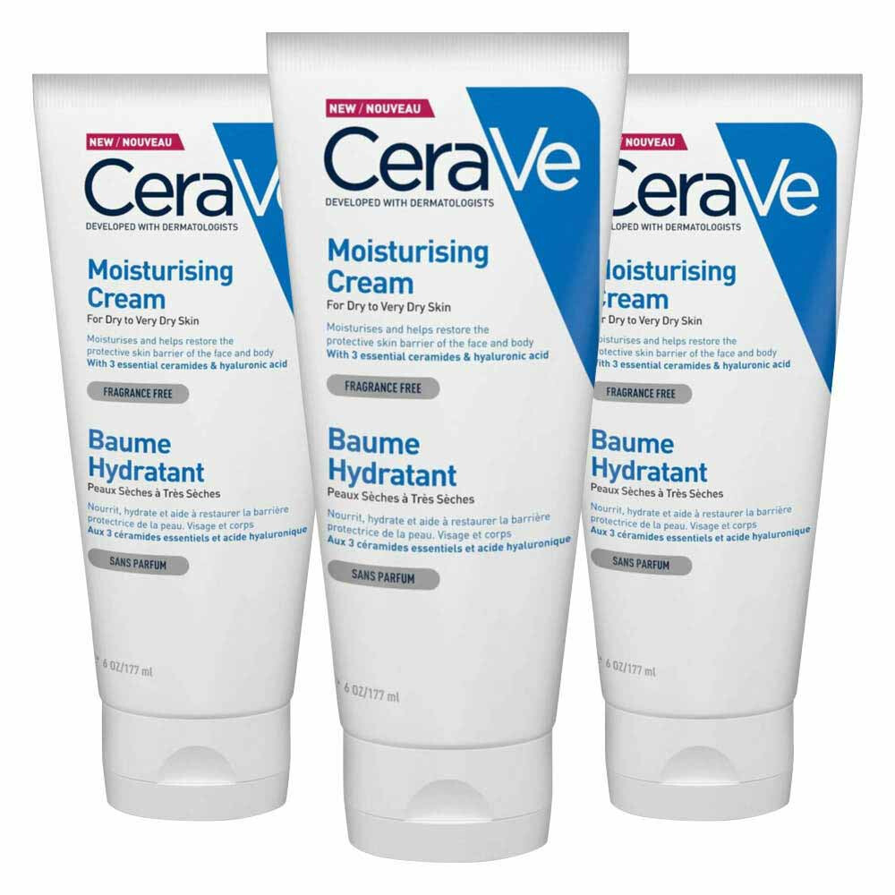 3x CeraVe Hydraterende Crème 177 ml