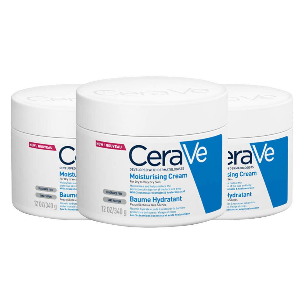 3x CeraVe Hydraterende Crème 340 gr