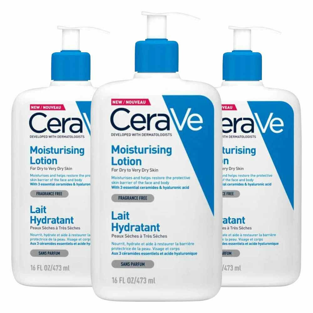 3x CeraVe Hydraterende Lotion 473 ml