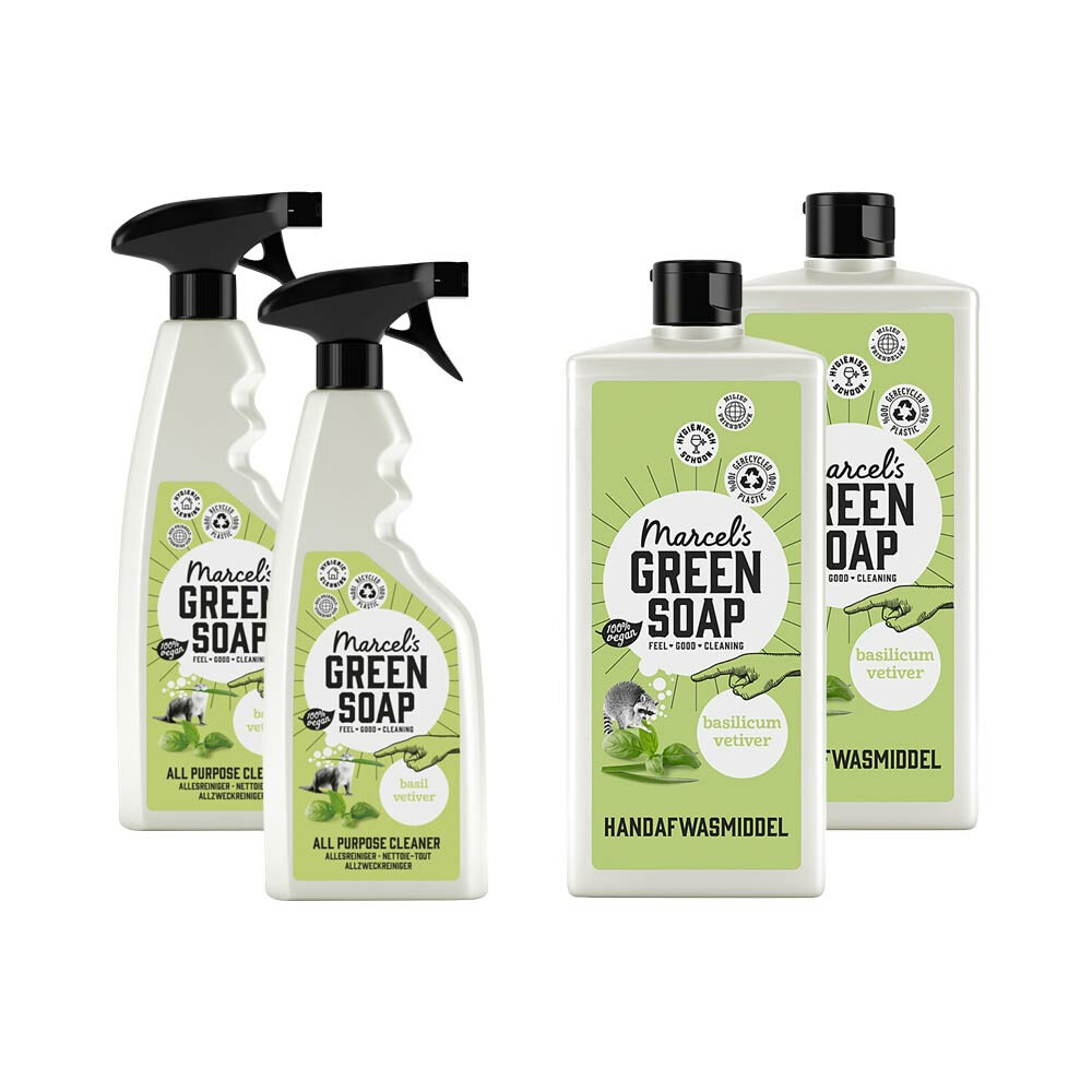 Marcel's Green Soap Basilicum Schoonmaak Pakket