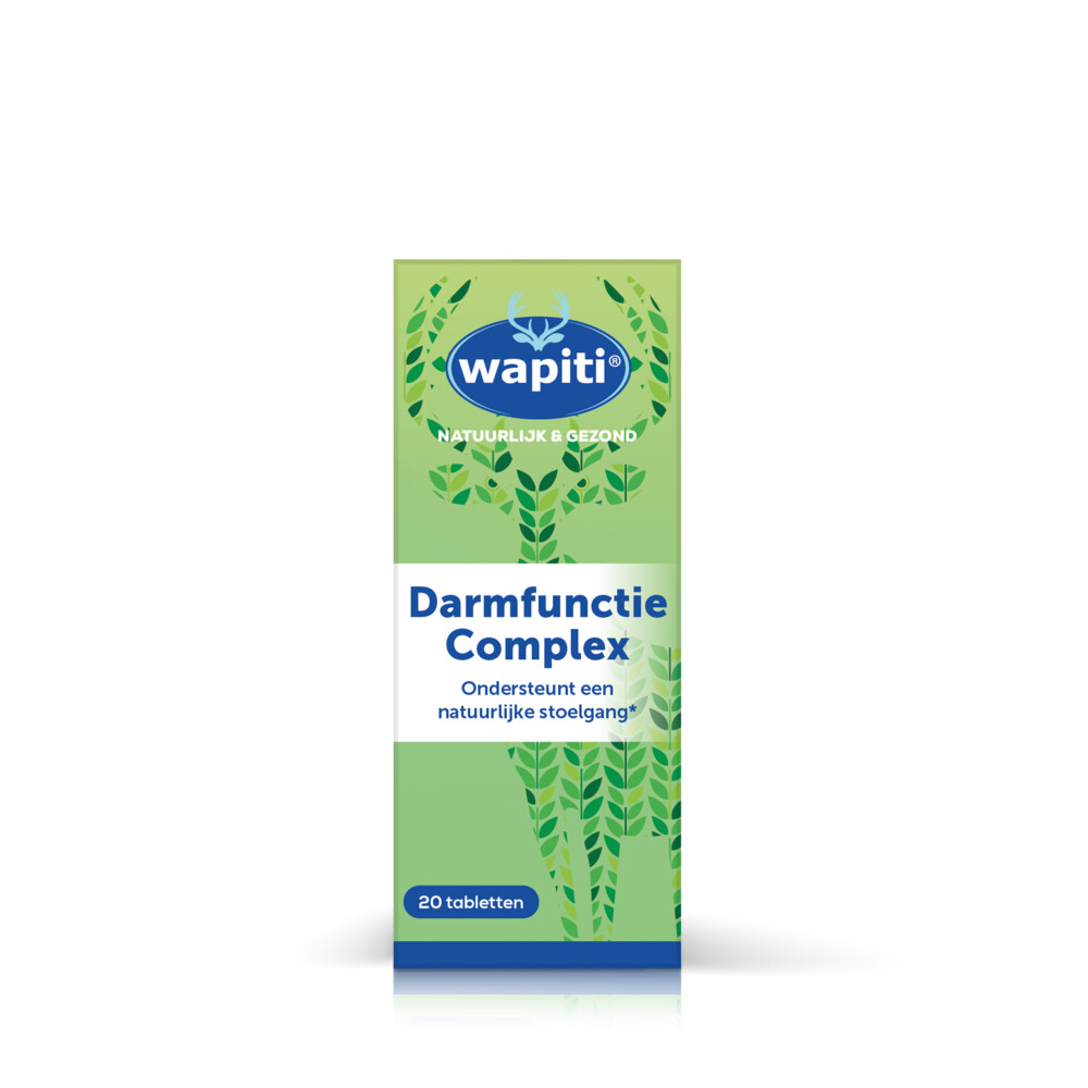 Gratis Verzending: Wapiti Darmfunctie Complex 20 tabletten