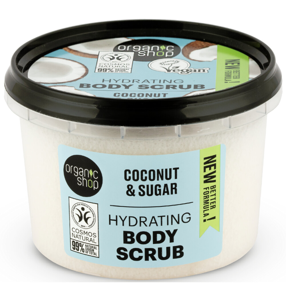 1+1 gratis: Organic Shop Hydrating Bodyscrub Coconut 250 ml