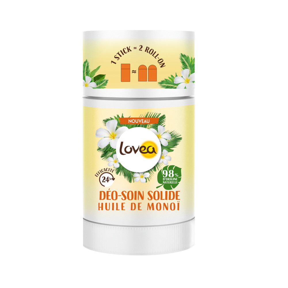 2x Lovea Solid Deodorant with Tahiti Monoi 50 gr