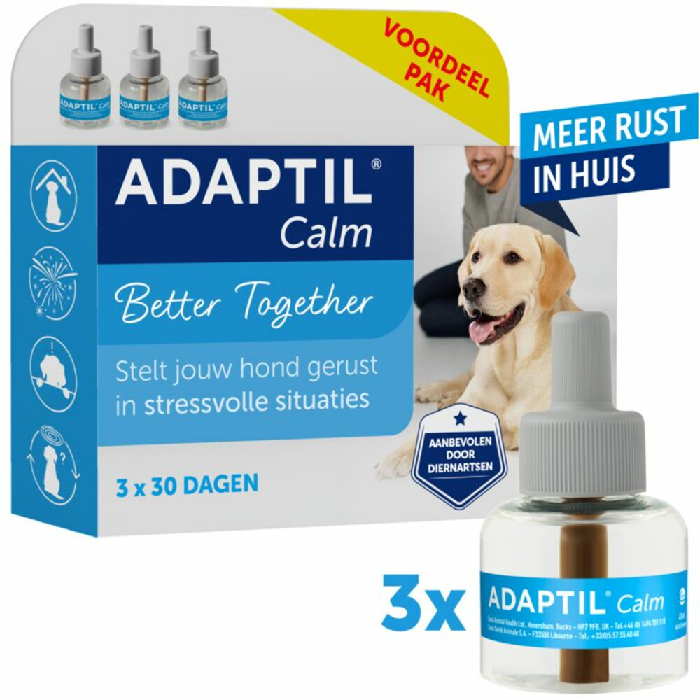 Adaptil Anti-stress Navulflacons 3 x 48 ml