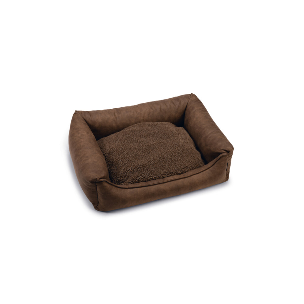 Beeztees memory foam uma hondenmand bruin 80x60x22cm