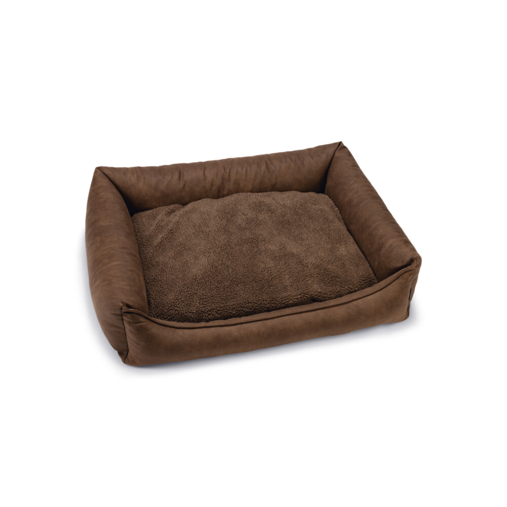 Beeztees memory foam uma hondenmand bruin 100x80x23 cm