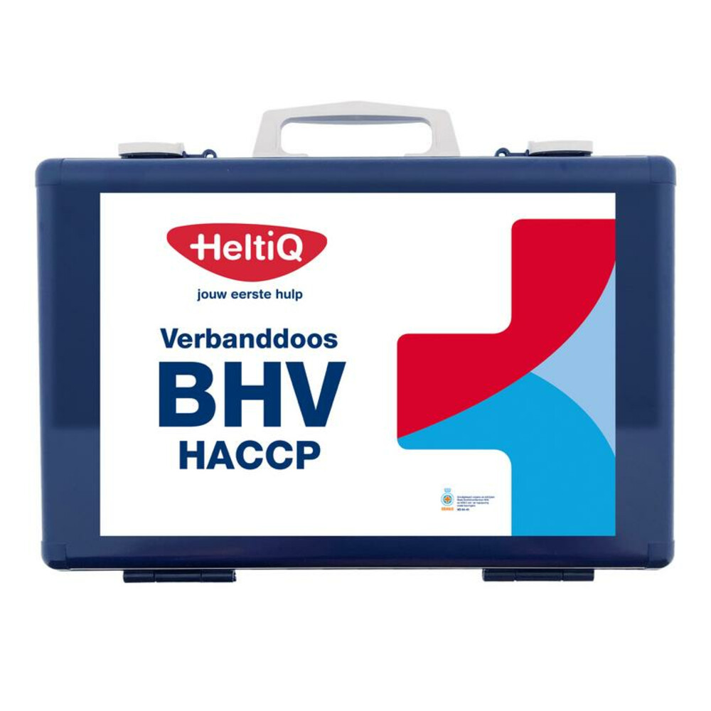 3x HeltiQ BHV Verbanddoos Modulair HACCP Blauw