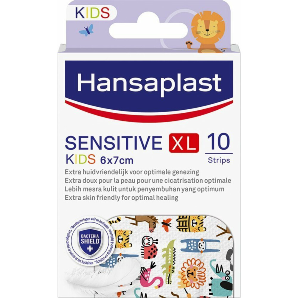 2e halve prijs: Hansaplast Pleisters Senstive Kids XL 10 stuks