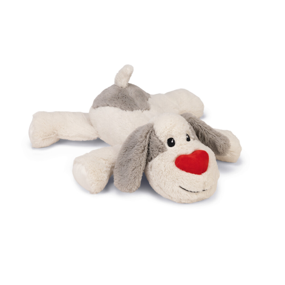 Beeztees xl-knuffel ties hondenspeelgoed pluche wit 48x46x11 cm