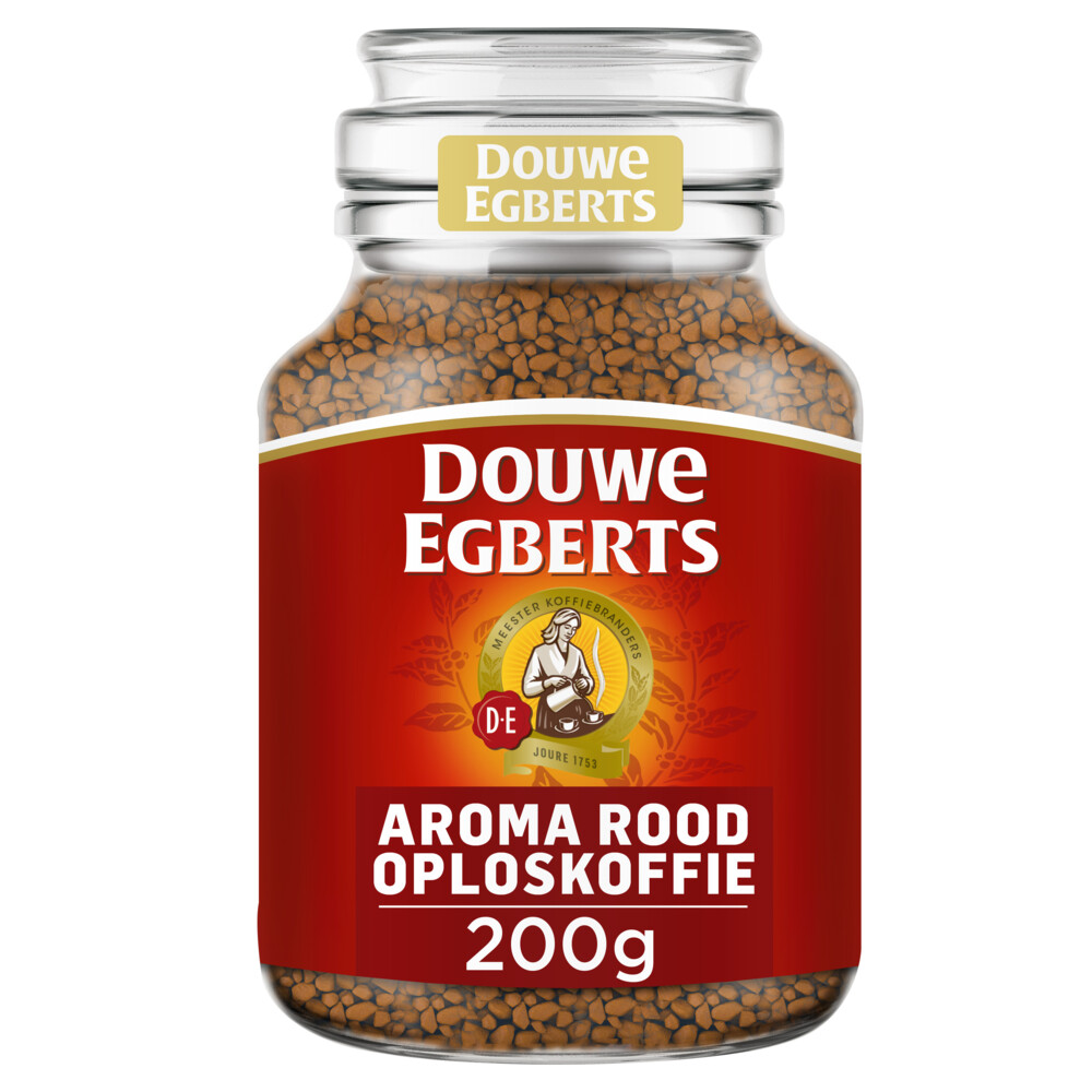 3x Douwe Egberts Aroma Rood Oploskoffie 200 gr