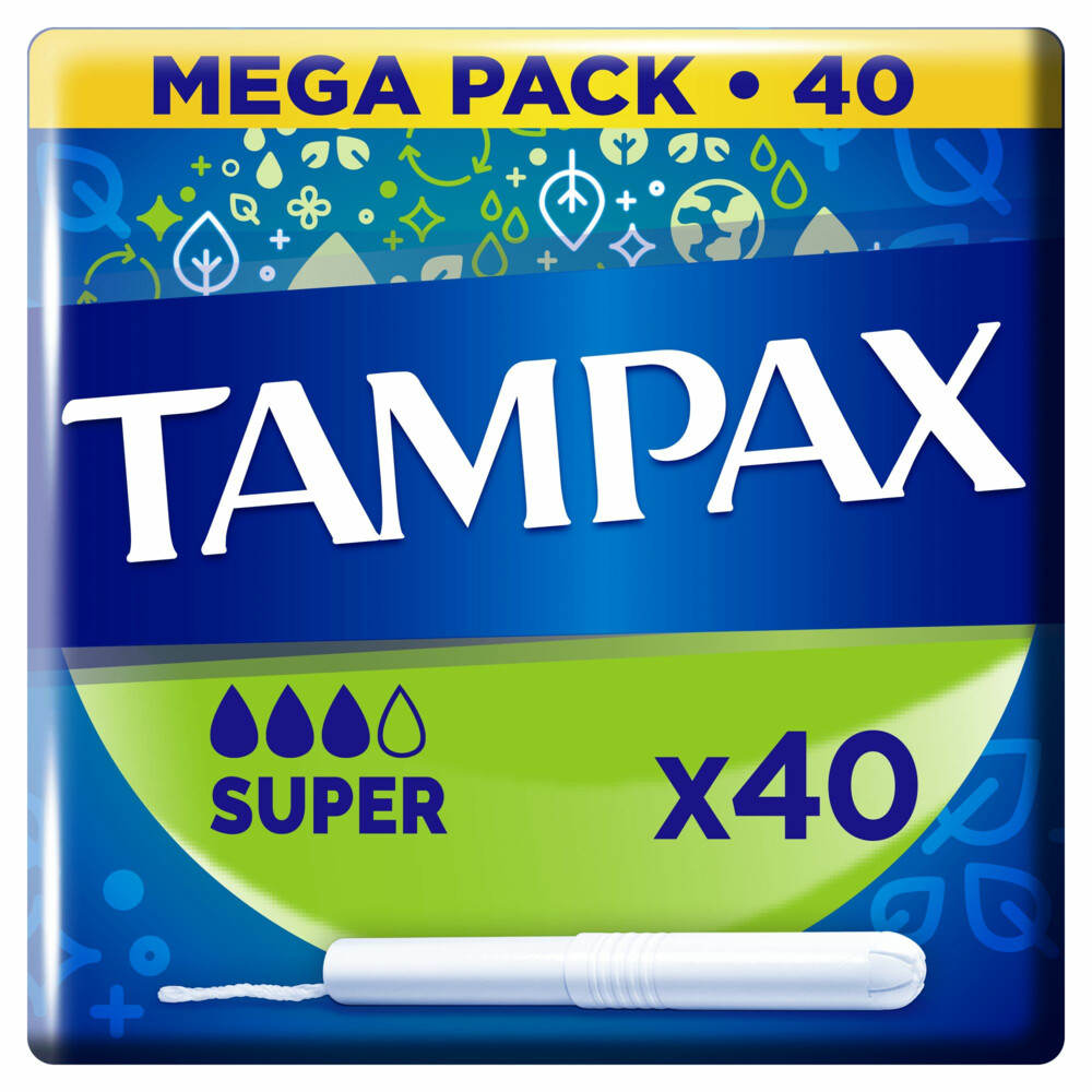 8x Tampax Tampons Super 40 stuks