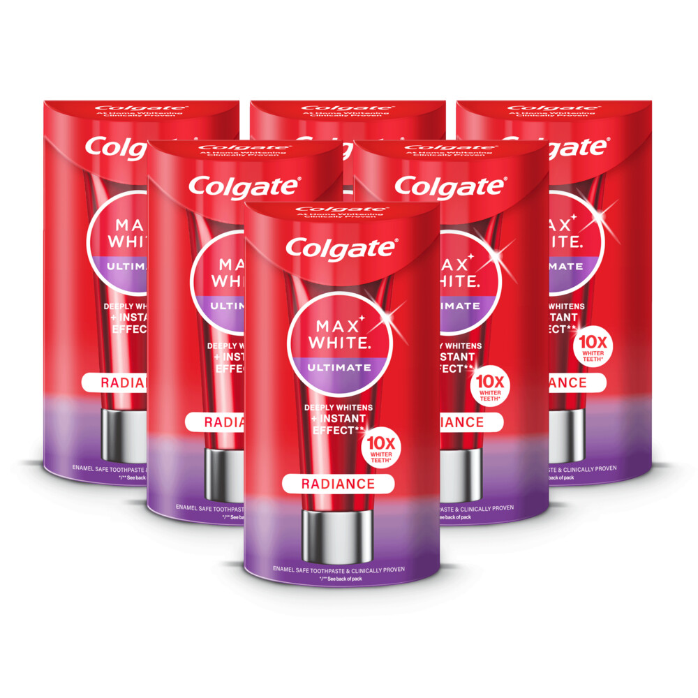 6x Colgate Tandpasta Max White Ultimate 75 ml
