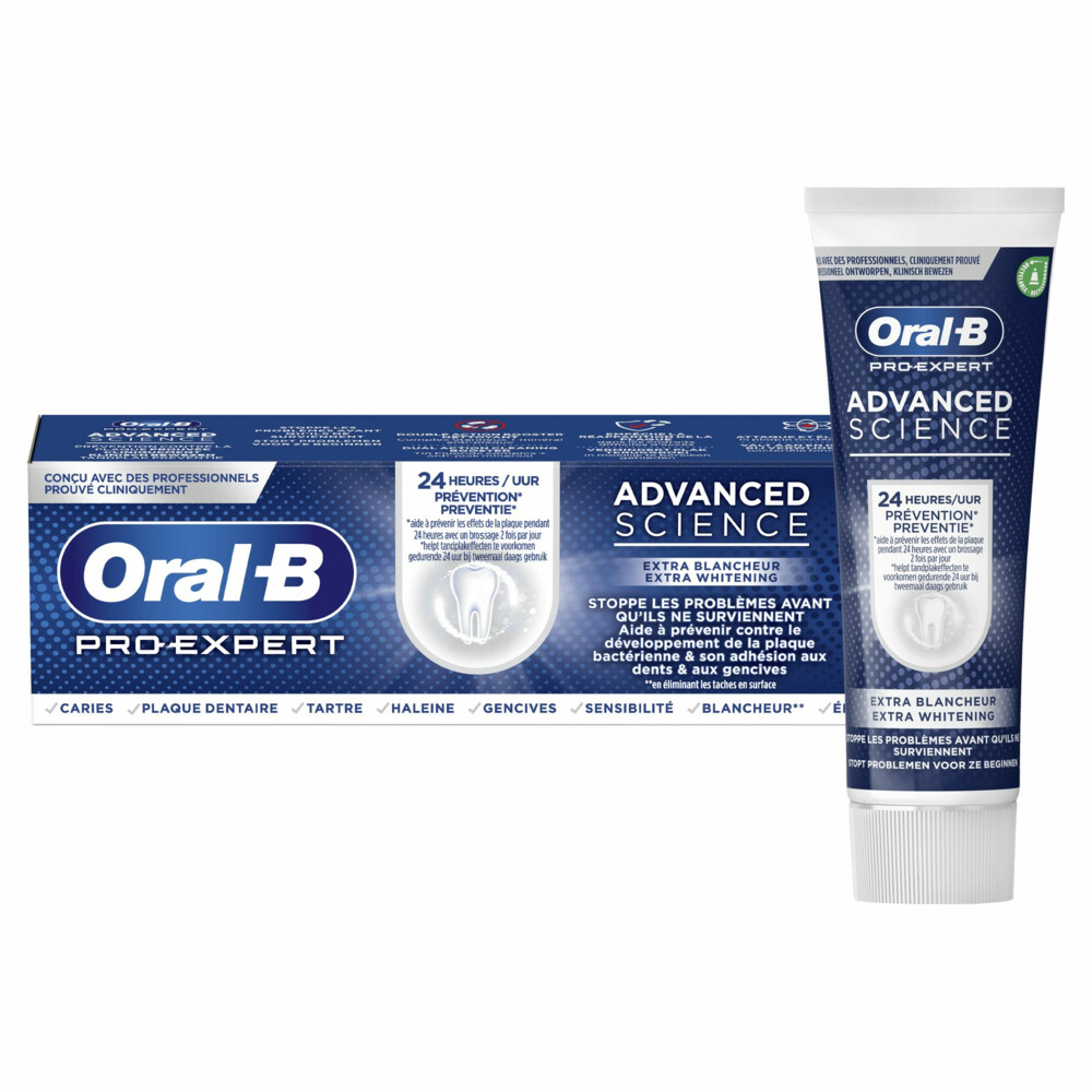 Oral-B Tandpasta Pro Expert Advanced Science Extra White 75 Ml | Plein.nl