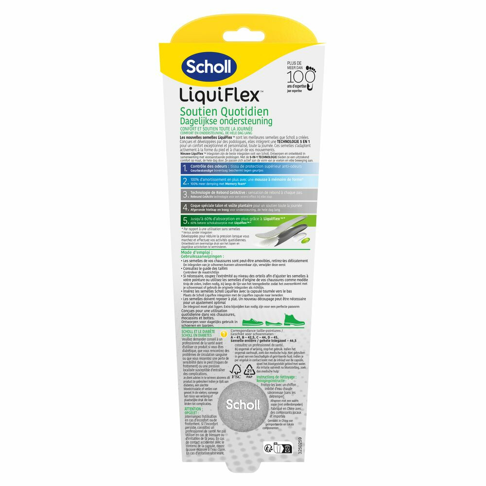 Scholl GelActiv Everyday Inlegzolen voor vrijetijdsschoenen van 35,5-40 Scholl GelActiv Everyday Inlegzolen voor vrijetijdsschoenen van 35,5-40