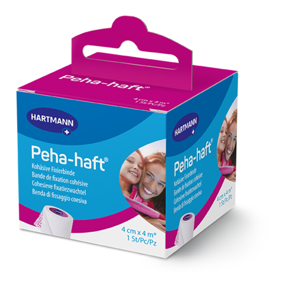 Peha-Haft Fixatiezwachtel Latexvrije Zelfhechtende Verbandfixatie 4 cm x 4 m