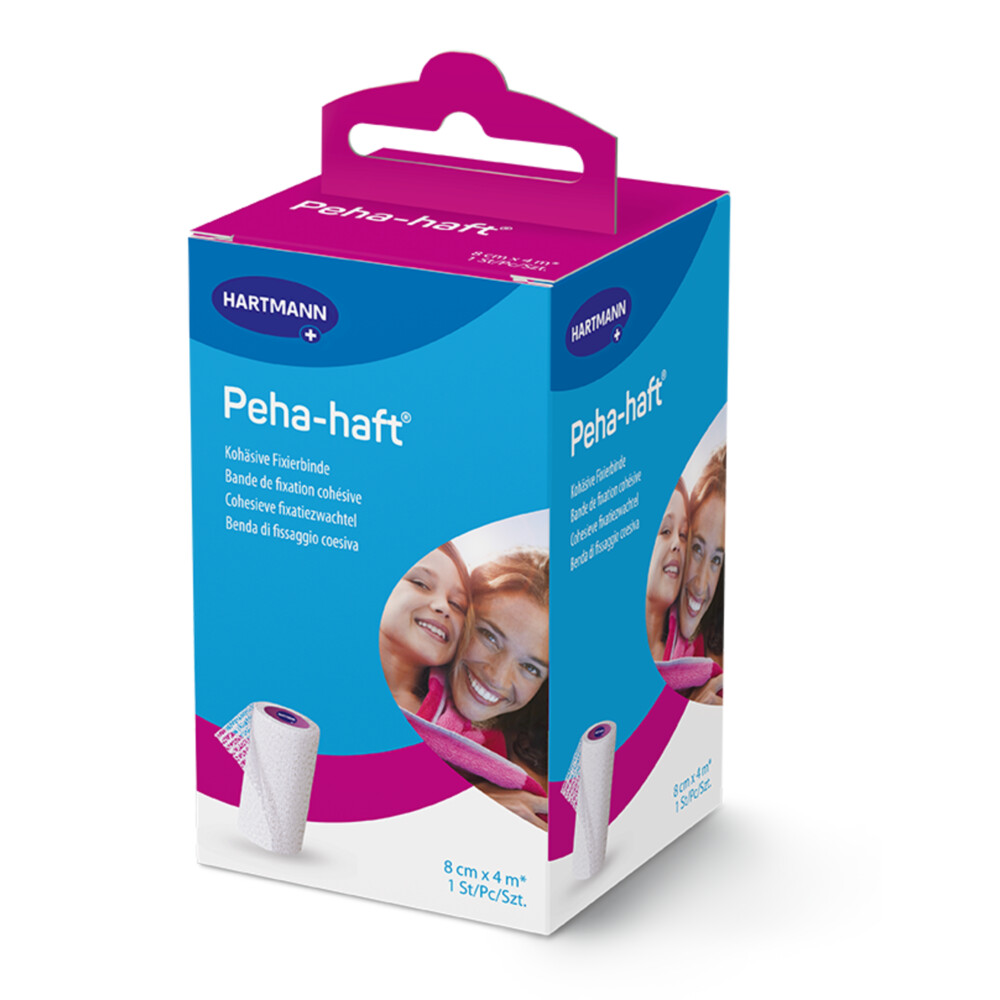 Peha-Haft Fixatiezwachtel Latexvrije Zelfhechtende Verbandfixatie 8 cm x 4 m