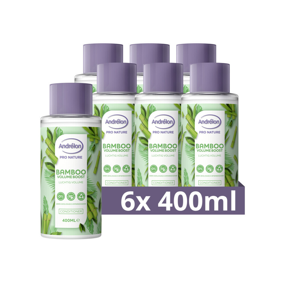 6x Andrelon Conditioner Bamboo Volume Boost 400 ml
