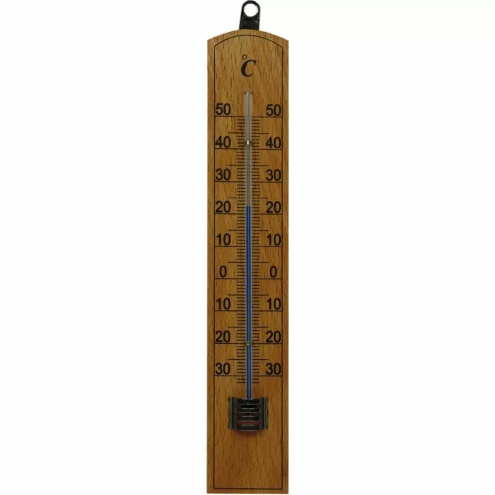 Thermometer Buiten Hout 20 X 4 Cm Buitenthermometers