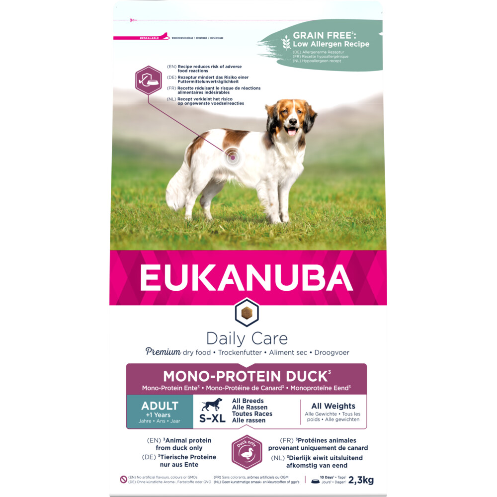 Eukanuba Hondenvoer Daily Care Eend Adult Mono-Proteine 2,3 kg
