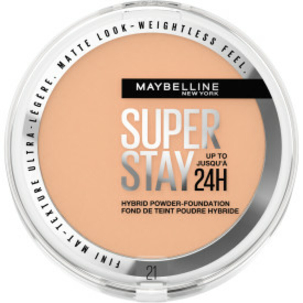 3x Maybelline SuperStay 24H Hybrid Poeder Foundation 21