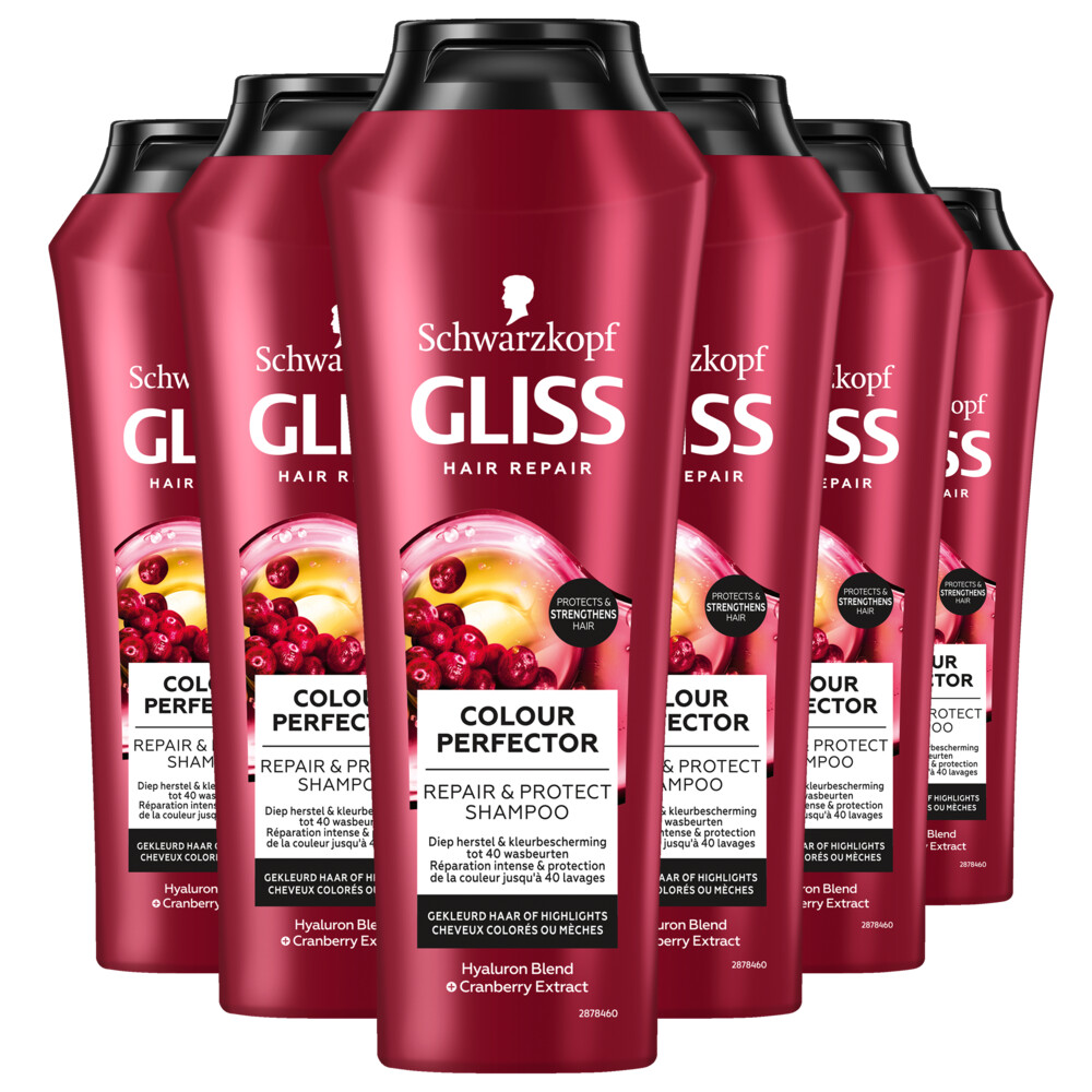 6x Gliss Shampoo Color Protect&Shine 250 ml