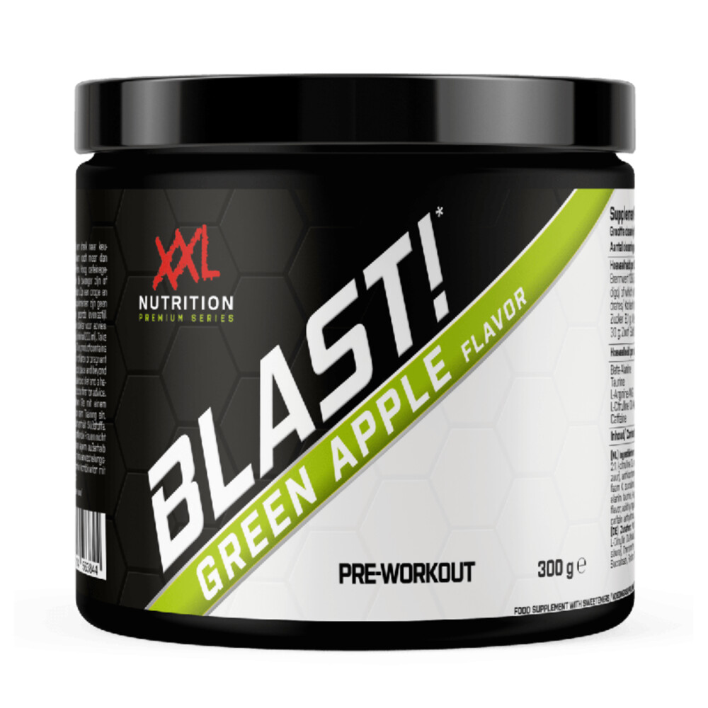 XXL Nutrition Blast Pre Workout Groene Appel 300 gr