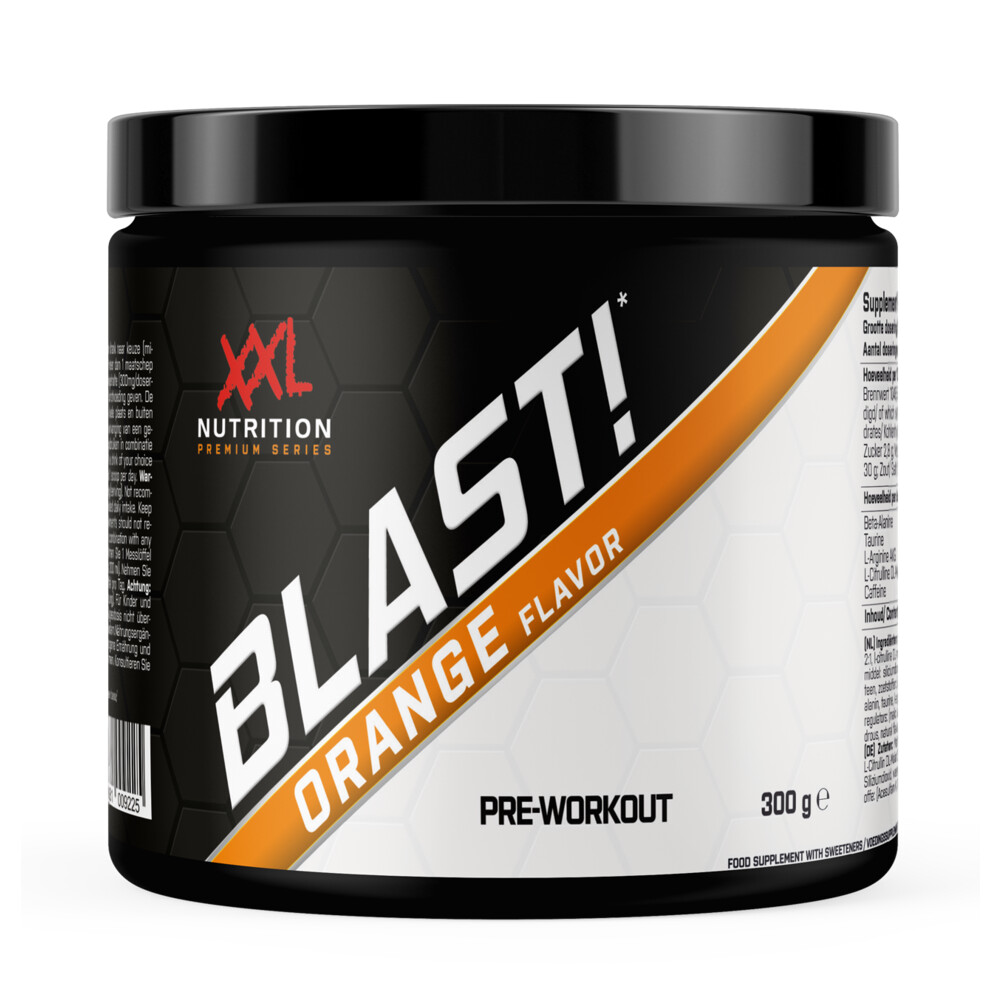 XXL Nutrition Blast Pre Workout Sinaasappel 300 gr