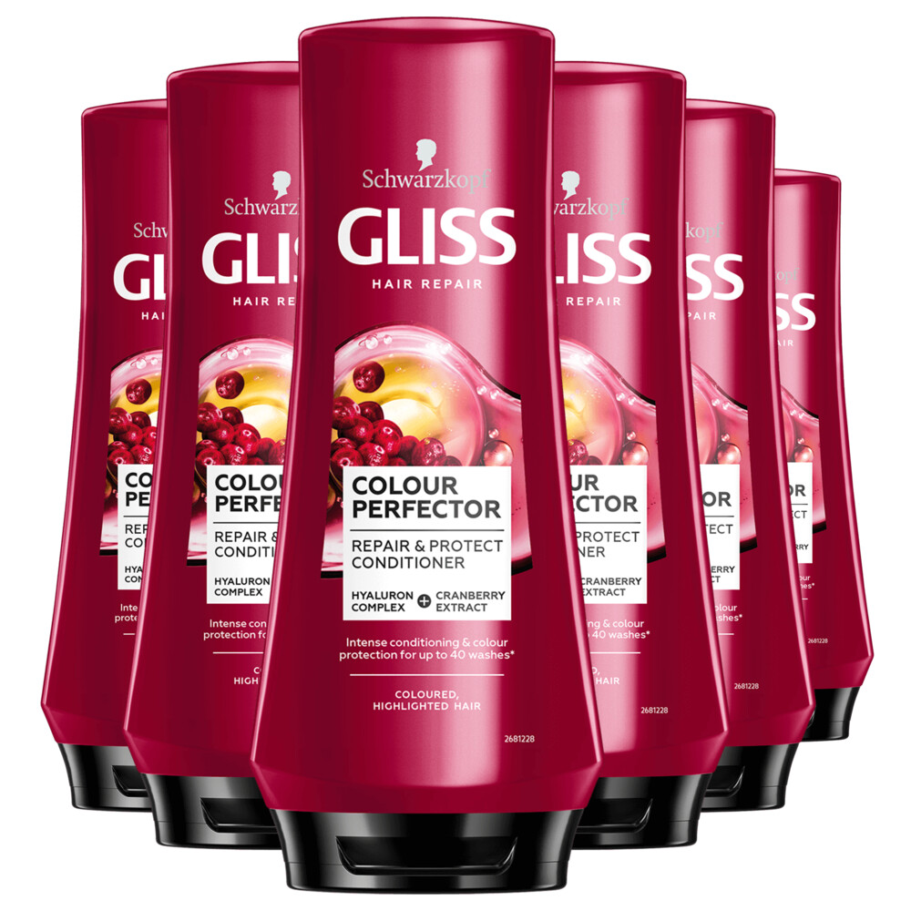 6x Gliss Conditioner Color Protect&Shine 200 ml