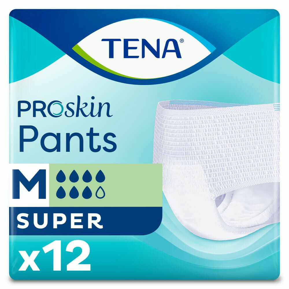 4x TENA Pants Super Proskin Medium 12 stuks