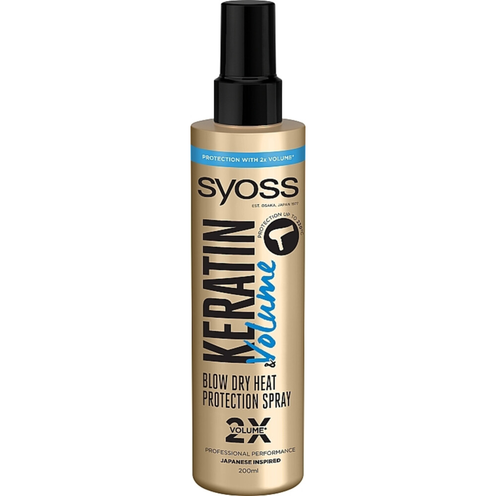 6x Syoss Keratin&Volume Heatprotection Spray 200 ml