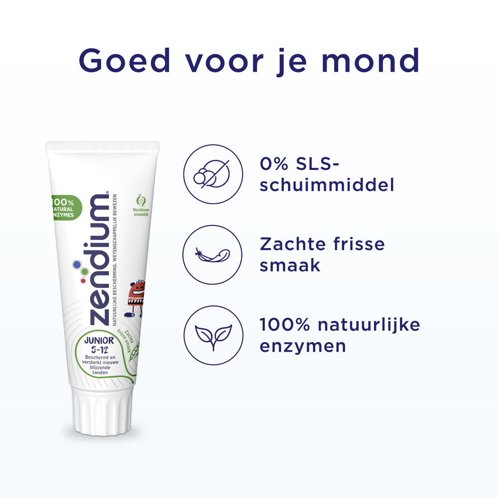 2+3 gratis: Zendium Tandpasta Junior 75 ml, foto 3