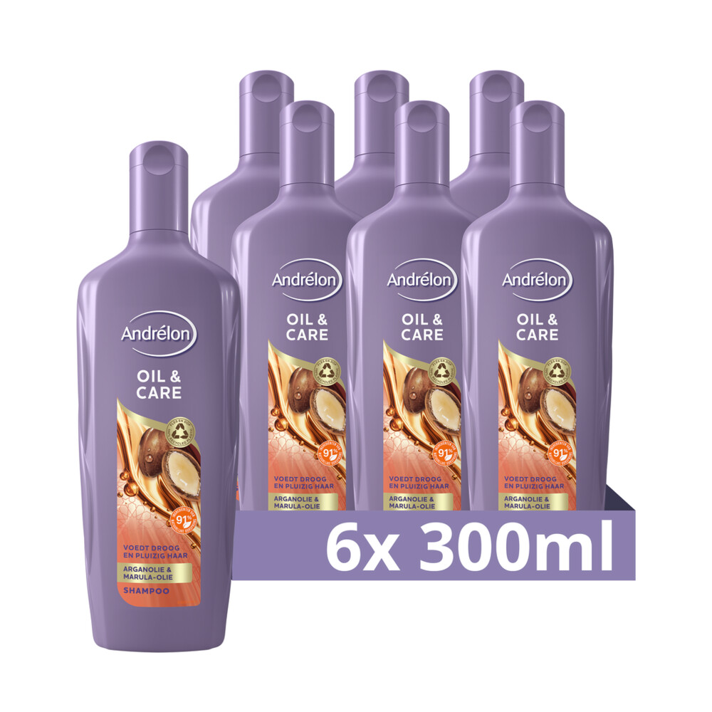 6x Andrelon Shampoo Oil&Care 300 ml