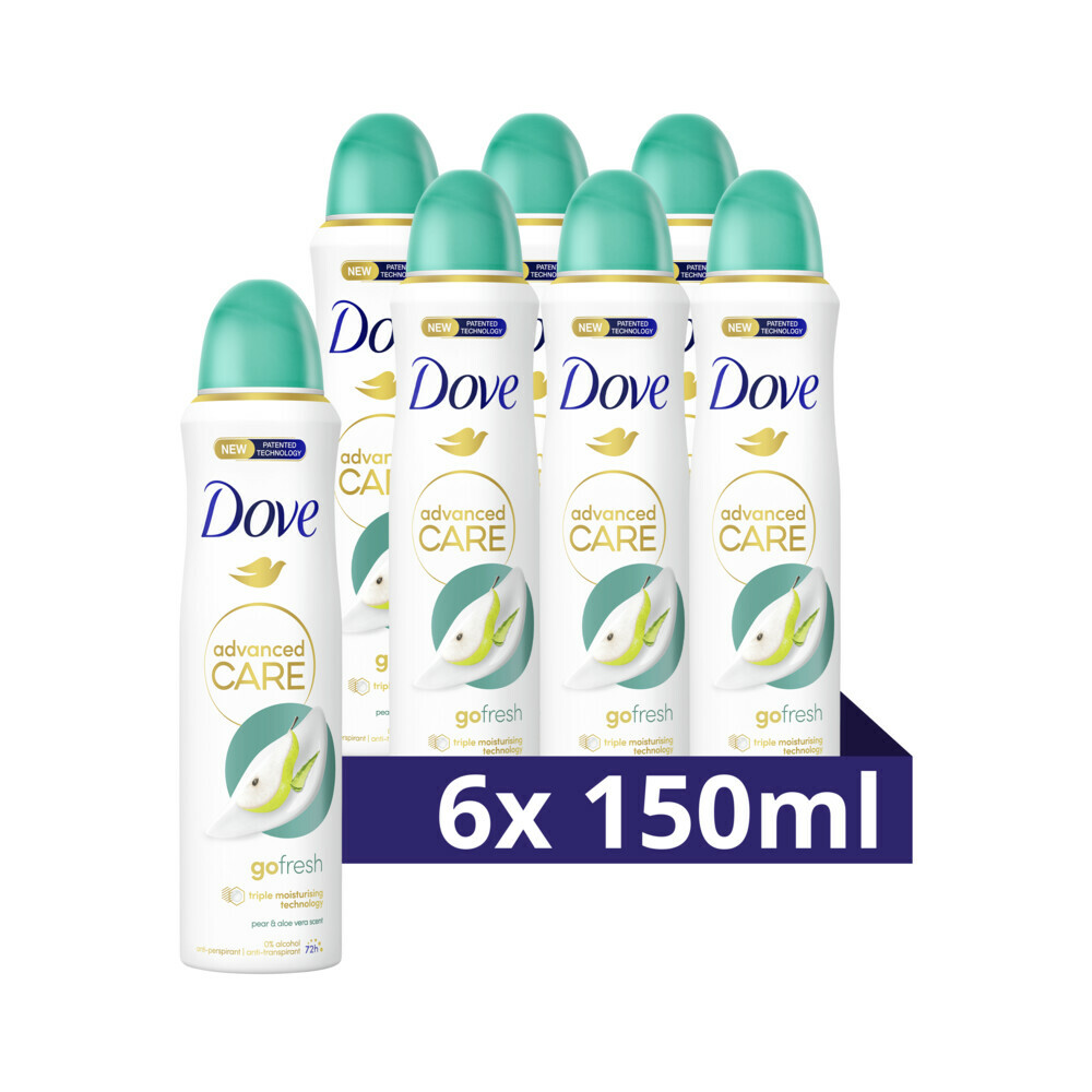 6x Dove Deodorant Spray Go Fresh Peer&Aloe Vera 150 ml