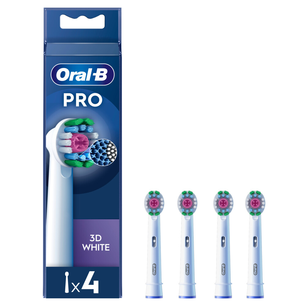 6x Oral-B Opzetborstels Pro 3D White 4 stuks