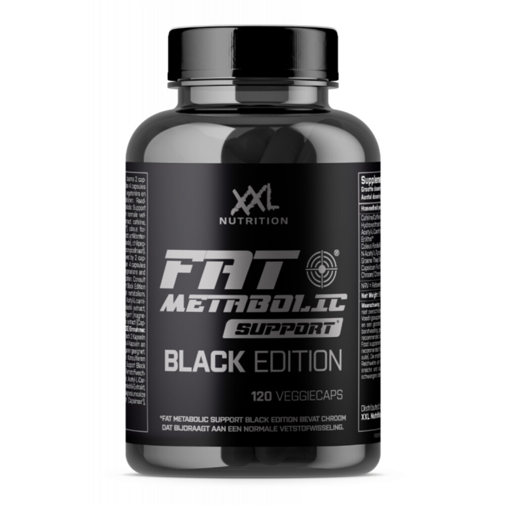 2x XXL Nutrition Fat Metabolic Support Black Editie 120 stuks