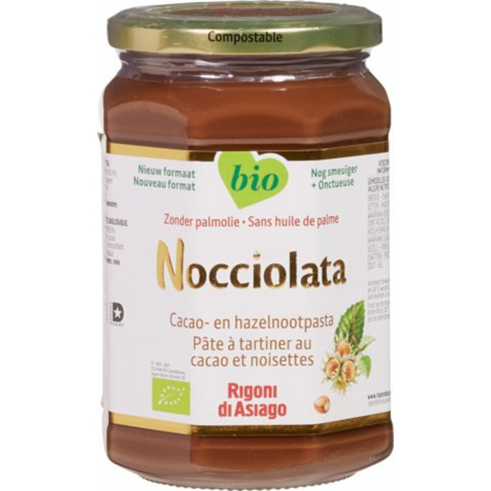 Nocciolata Cacao- En Hazelnootpasta Biologisch 650 Gr