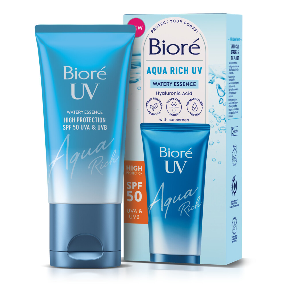 2x Bioré Water Essence UV Aqua Rich SPF50 50 ml