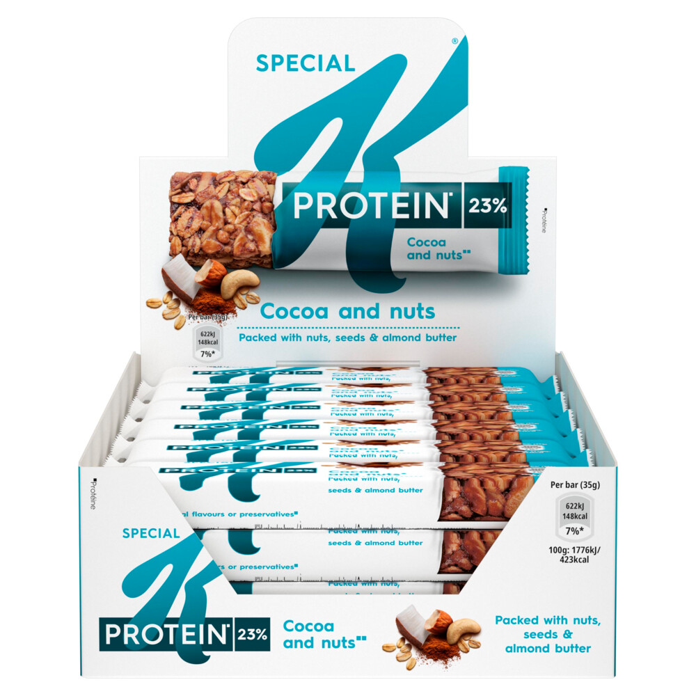 Kellogg's Special K Pro Repen Kokosnoot Cacao&Cashewnoot 18 x 35 gr