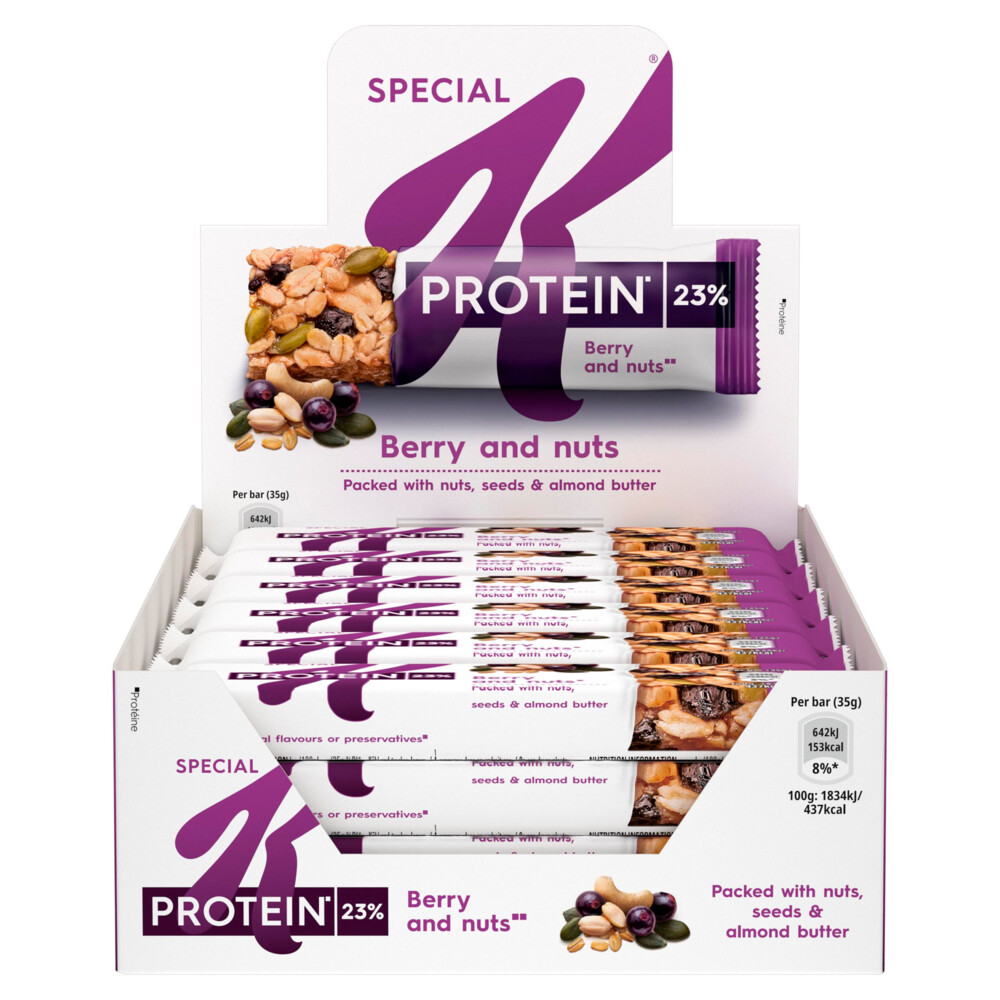 Kellogg's Special K Pro Repen Zwarte Bessen&Pompoenpitten 18 x 35 gr