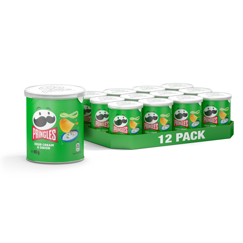 Pringles Chips Sour Cream & Onion 12 x 40 gr | Plein.nl