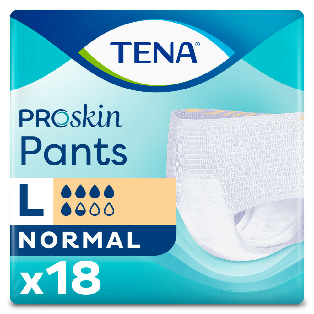 4x TENA ProSkin Pants Normal Large 18 stuks