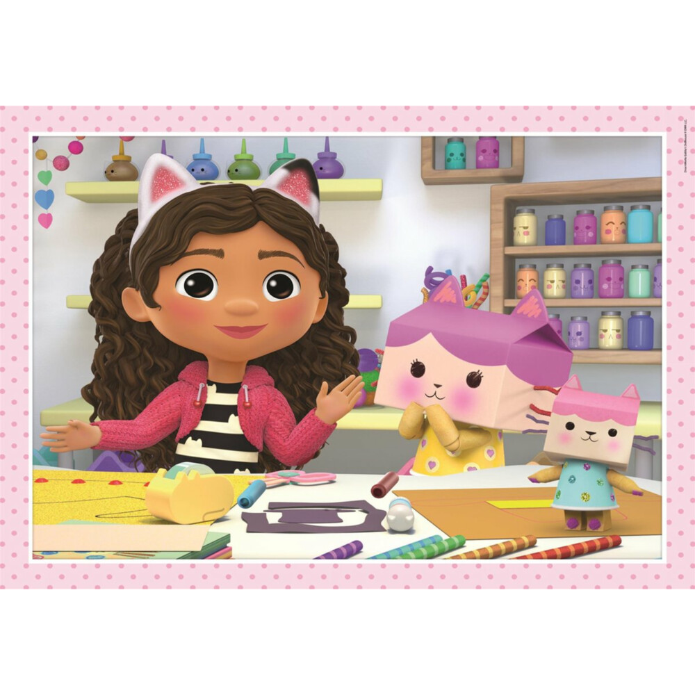 Clementoni Puzzel 4 In 1 Gabby's Dollhouse | Plein.nl